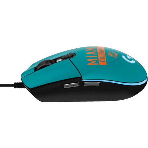 NFL Miami Dolphins Teal Performance Series G203 Prodigy RGB Wired Gaming Mouse Skin